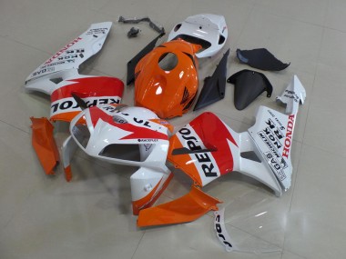 Lojas Kit Carenagens Moto Honda CBR600RR 2005-2006 - Laranja Branco Vermelho Preto Brilhante Repsol