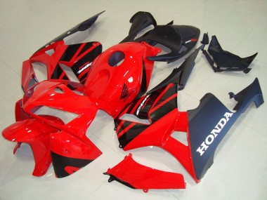 Lojas Kits Carenagem Moto Honda CBR600RR 2005-2006 - Vermelho Preto