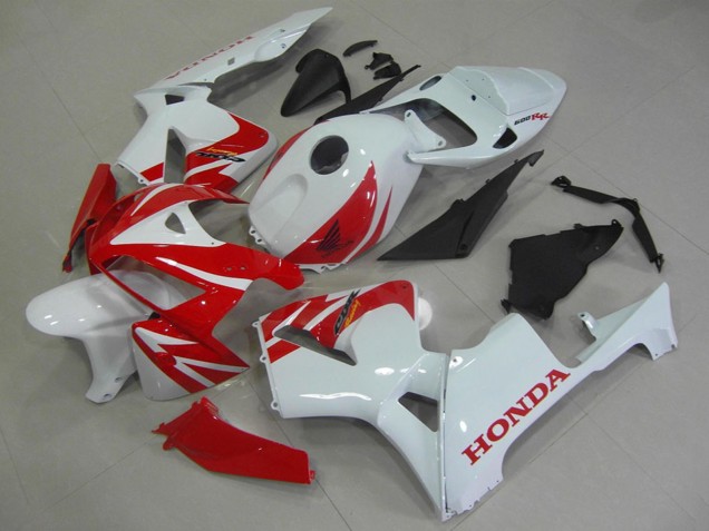 Lojas Carenagens Moto Honda CBR600RR 2005-2006 - Branco Vermelho