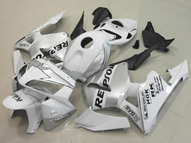 Lojas Carenagens Moto Honda CBR600RR 2005-2006 - Branco Prata Preto Repsol