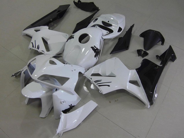 Lojas Kits Carenagem Moto Honda CBR600RR 2005-2006 - Branco Preto