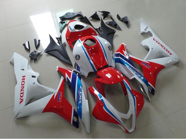 Lojas Carenagens Moto Honda CBR600RR 2007-2008 - Branco Vermelho Azul Claro HRC