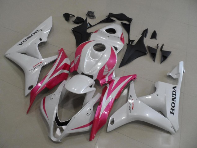 Lojas Carenagens Moto Honda CBR600RR 2007-2008 - Branco Rosa