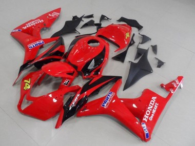 Lojas Carenagens Moto Honda CBR600RR 2007-2008 - Vermelho Preto Brilhante Corrida Unlimited Parts 74