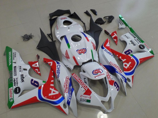 Lojas Carenagens Moto Honda CBR600RR 2007-2008 - Branco Vermelho Azul Verde Pata 6