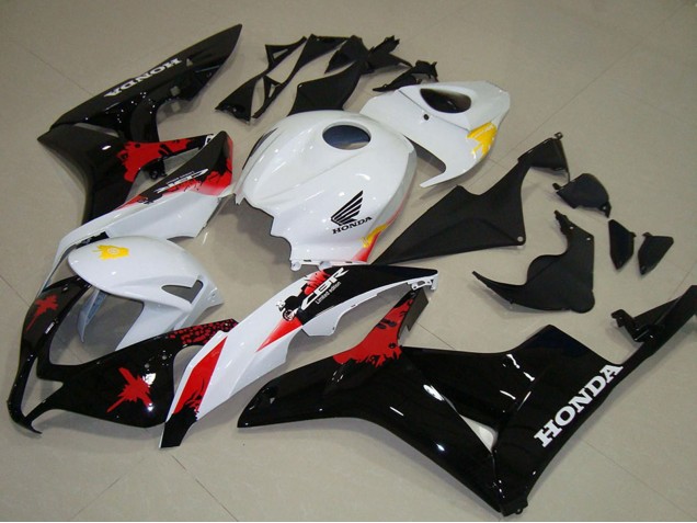 Lojas Carenagens Moto Honda CBR600RR 2007-2008 - Branco Amarelo Vermelho Preto Brilhante