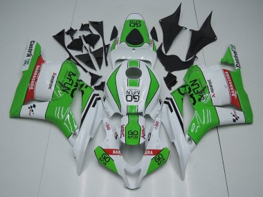 Lojas Carenagens Moto Honda CBR600RR 2009-2012 - Branco Verde Vermelho Go Fun