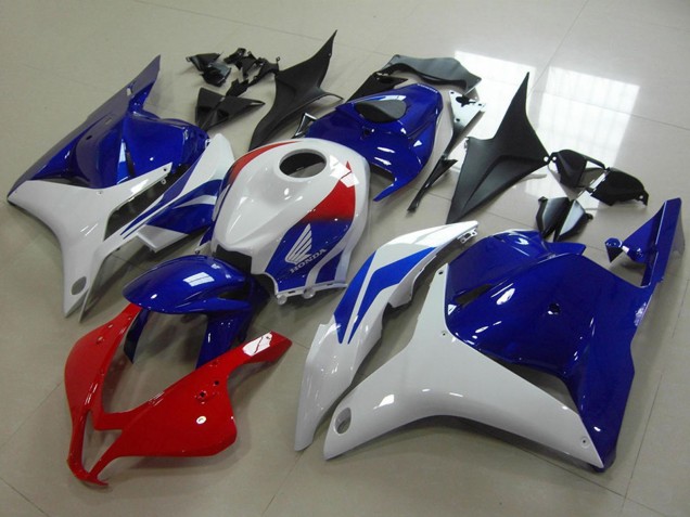 Lojas Carenagem Moto Honda CBR600RR 2009-2012 - Branco Vermelho Azul