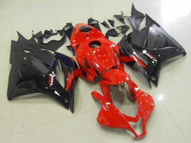 Lojas Carenagens Moto Honda CBR600RR 2009-2012 - Vermelho Preto Brilhante Preto Fosco OEM Estilo