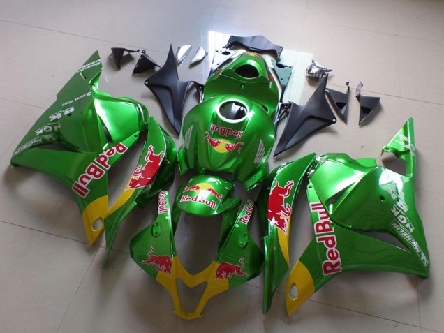 Lojas Carenagens Moto Honda CBR600RR 2009-2012 - Verde Amarelo Red Bull