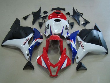 Lojas Carenagens Moto Honda CBR600RR 2009-2012 - Branco Vermelho Azul Preto Fosco