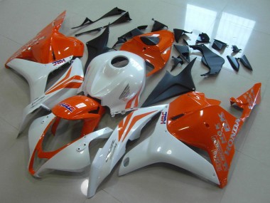 Lojas Carenagens Moto Honda CBR600RR 2009-2012 - Branco Laranja HRC