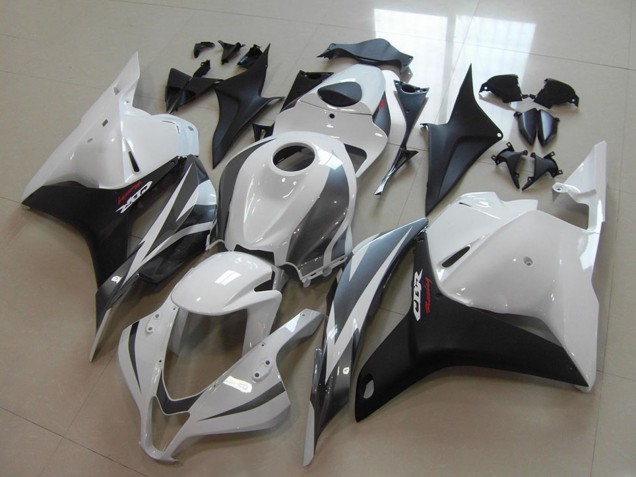 Lojas Carenagens Moto Honda CBR600RR 2009-2012 - Branco Cinzento Preto Fosco