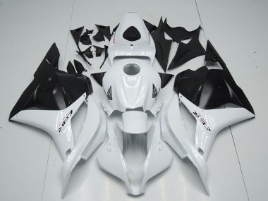 Lojas Carenagem Moto Honda CBR600RR 2009-2012 - Branco Preto Fosco