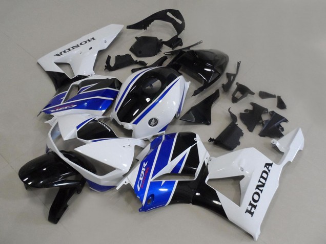 Lojas Carenagens Moto Honda CBR600RR 2013-2023 - Branco Azul Preto Brilhante OEM Estilo