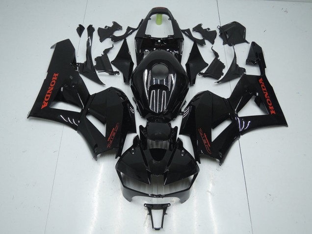 Lojas Carenagens Moto Honda CBR600RR 2013-2023 - Preto Brilhante Vermelho Decalques