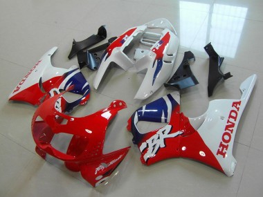 Lojas Carenagens Moto Honda CBR900RR 893 1996-1997 - Branco Vermelho Azul