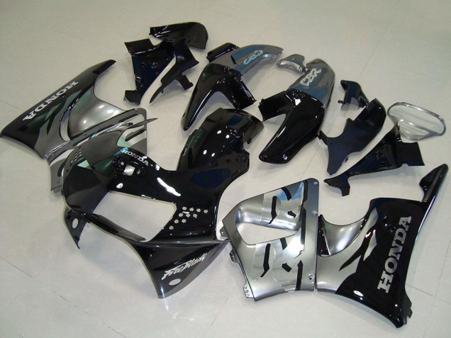 Lojas Carenagens Moto Honda CBR900RR 919 1998-1999 - Prata Preto Brilhante