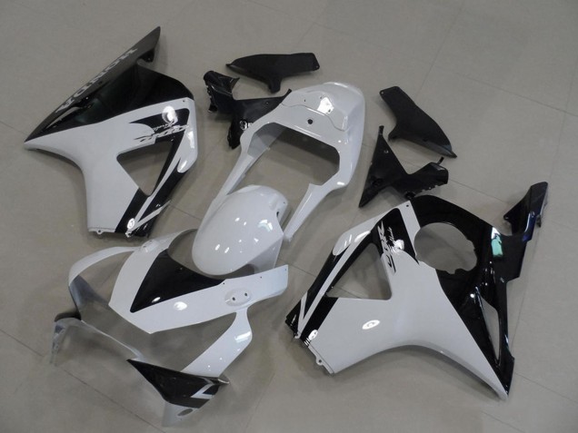 Lojas Carenagens Moto Honda CBR900RR 954 2002-2003 - Branco Preto Brilhante