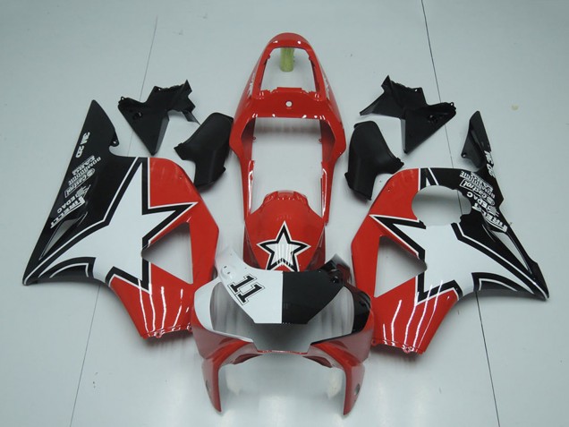Lojas Carenagens Moto Honda CBR900RR 954 2002-2003 - Preto Vermelho Star