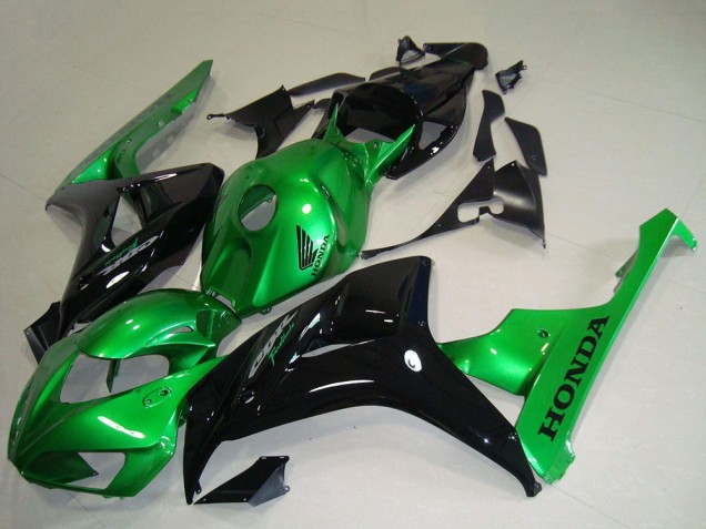 Lojas Carenagens Moto Honda CBR1000RR 2006-2007 - Verde Preto Brilhante