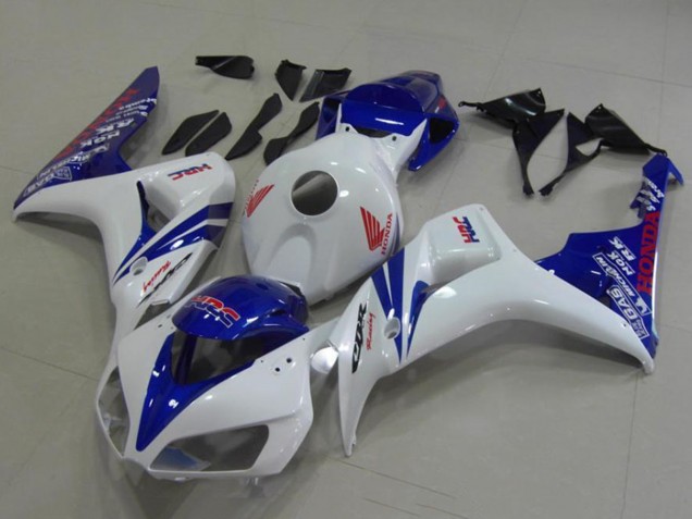 Lojas Carenagens Moto Honda CBR1000RR 2006-2007 - Branco Azul Vermelho HRC