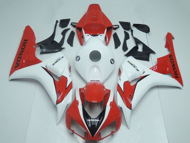 Lojas Carenagem Moto Honda CBR1000RR 2006-2007 - Branco Vermelho