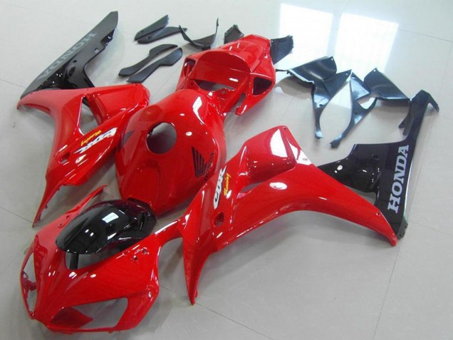 Lojas Carenagem Moto Honda CBR1000RR 2006-2007 - Vermelho Preto Brilhante