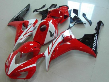 Lojas Kits Carenagens Moto Honda CBR1000RR 2006-2007 - Branco Vermelho Preto Brilhante