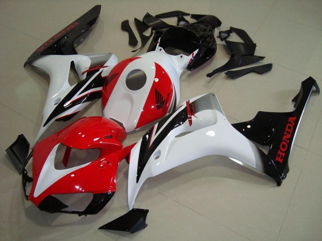 Lojas Kit Carenagens Moto Honda CBR1000RR 2006-2007 - Branco Vermelho Preto Brilhante