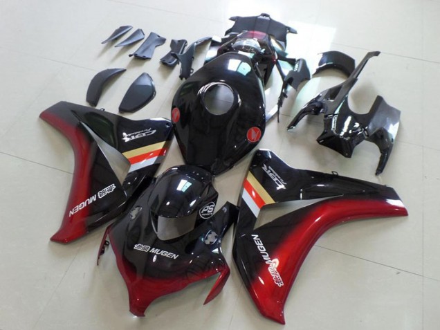 Lojas Carenagens Moto Honda CBR1000RR 2008-2011 - Preto Brilhante Vermelho Mugen