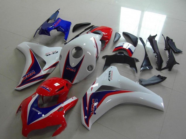 Lojas Carenagem Moto Honda CBR1000RR 2008-2011 - Branco Vermelho Azul HRC