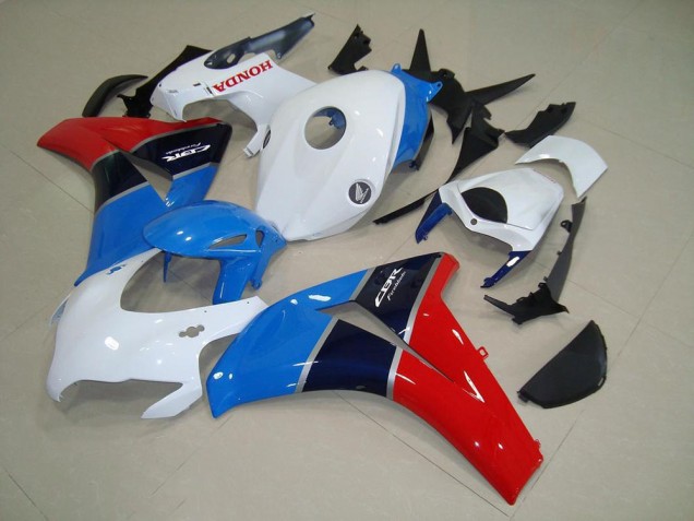 Lojas Carenagens Moto Honda CBR1000RR 2008-2011 - Branco Azul Claro Vermelho Preto Brilhante
