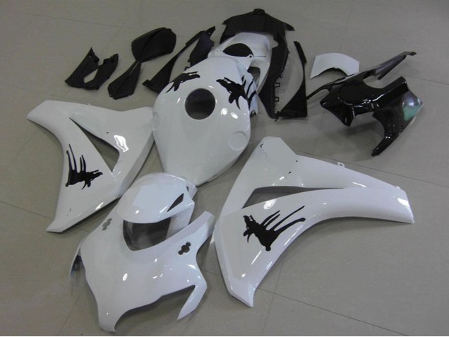 Lojas Carenagens Moto Honda CBR1000RR 2008-2011 - Branco Preto Especial Decalques