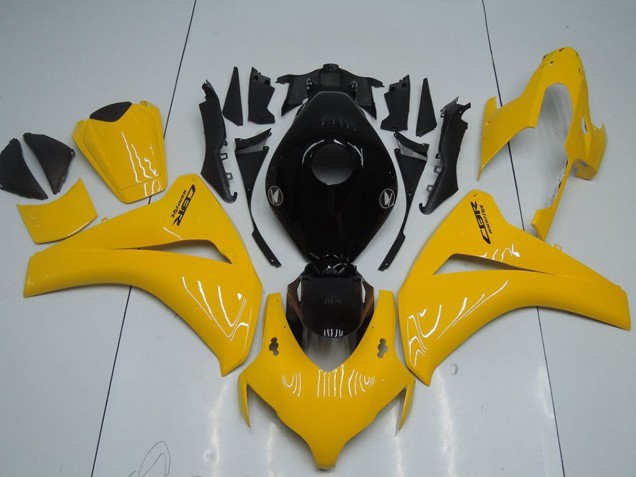 Lojas Kits Carenagem Moto Honda CBR1000RR 2008-2011 - Amarelo Preto Brilhante