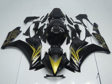 Lojas Carenagens Moto Honda CBR1000RR 2012-2016 - Preto Brilhante Ouro