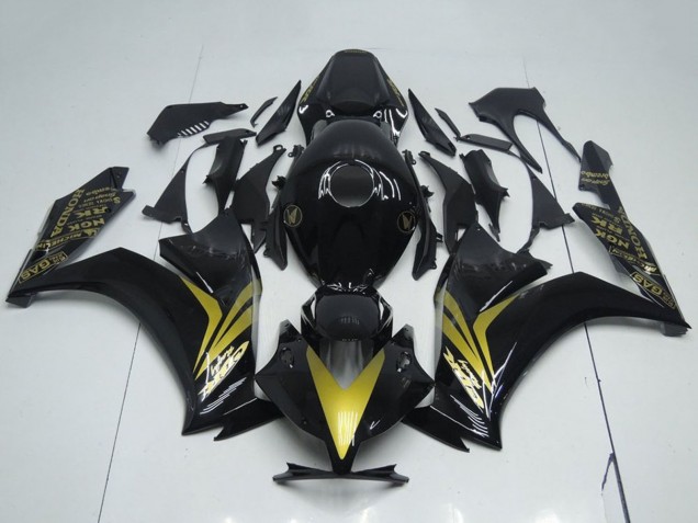 Lojas Carenagens Moto Honda CBR1000RR 2012-2016 - Preto Brilhante Ouro
