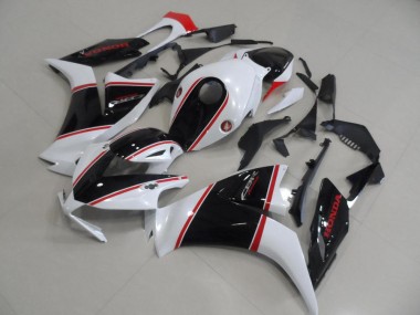 Lojas Carenagem Moto Honda CBR1000RR 2012-2016 - Branco Vermelho Preto Brilhante Listra