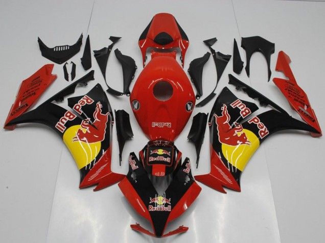 Lojas Carenagens Moto Honda CBR1000RR 2012-2016 - Vermelho Preto Amarelo Red Bull