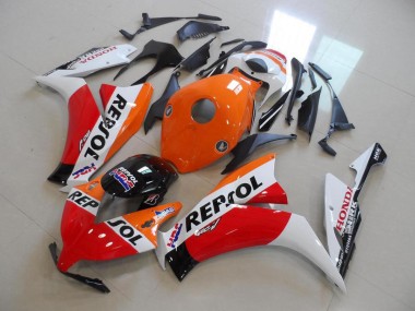 Lojas Kits Carenagem Moto Honda CBR1000RR 2012-2016 - Laranja Branco Vermelho Preto Brilhante Repsol
