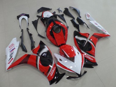 Lojas Carenagem Moto Honda CBR1000RR 2012-2016 - Branco Vermelho Preto Brilhante