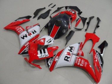 Lojas Carenagens Moto Honda CBR1000RR 2012-2016 - Branco Vermelho Preto Brilhante Rpm