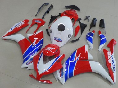 Lojas Carenagens Moto Honda CBR1000RR 2012-2016 - Branco Vermelho Azul TT Legends