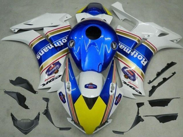 Lojas Carenagens Moto Honda CBR1000RR 2012-2016 - Branco Azul Amarelo Rothmans