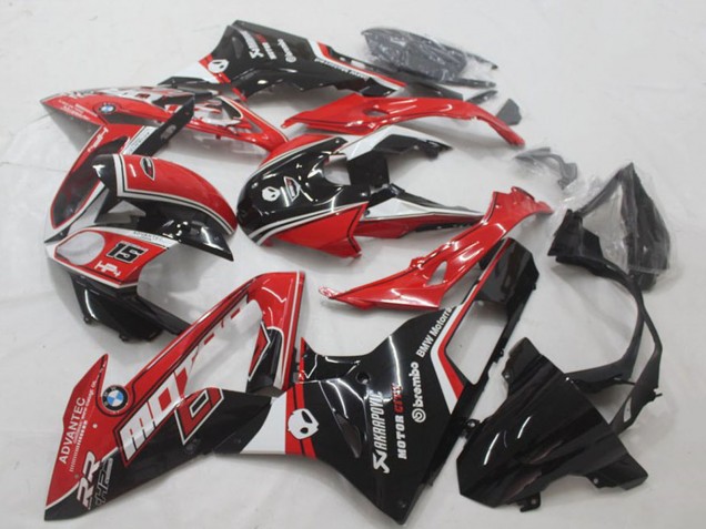 Lojas Carenagem Moto BMW S1000RR 2015-2016 - Branco Vermelho Preto Brilhante