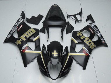 Lojas Carenagens Moto Suzuki GSXR 1000 2003-2004 - Preto Fosco Rizla