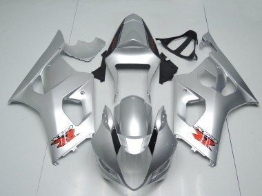 Lojas Carenagens Moto Suzuki GSXR 1000 2003-2004 - Prata Vermelho OEM Estilo