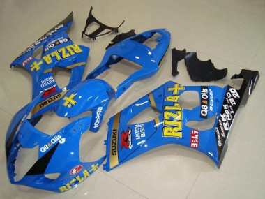 Lojas Carenagens Moto Suzuki GSXR 1000 2003-2004 - Azul Ouro Preto Rizla