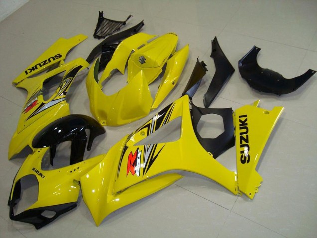 Lojas Carenagem Moto Suzuki GSXR 1000 2007-2008 - Amarelo Preto Brilhante