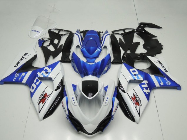 Lojas Carenagem Moto Suzuki GSXR 1000 2009-2016 - Branco Azul Preto Tyco